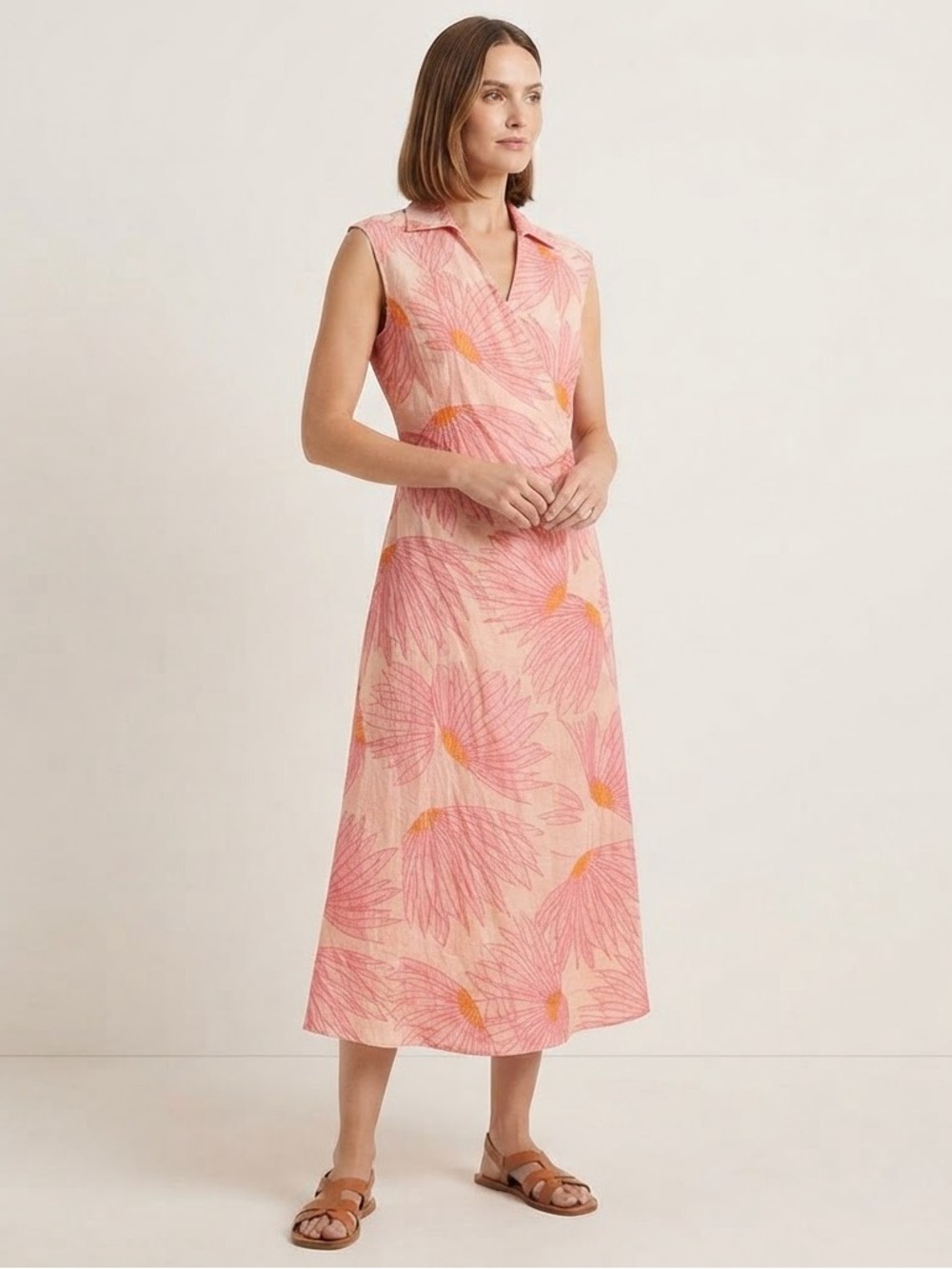 Kate Spade Sz M Floral Polka Dots Resort Vacation Maxi Dress